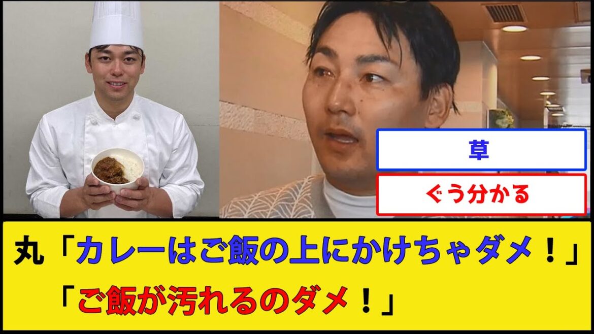 【わかる】漢・丸佳浩、カレーをかき混ぜるのは許さない【巨人 読売ジャイアンツ】【なんJ 2ch プロ野球反応集】