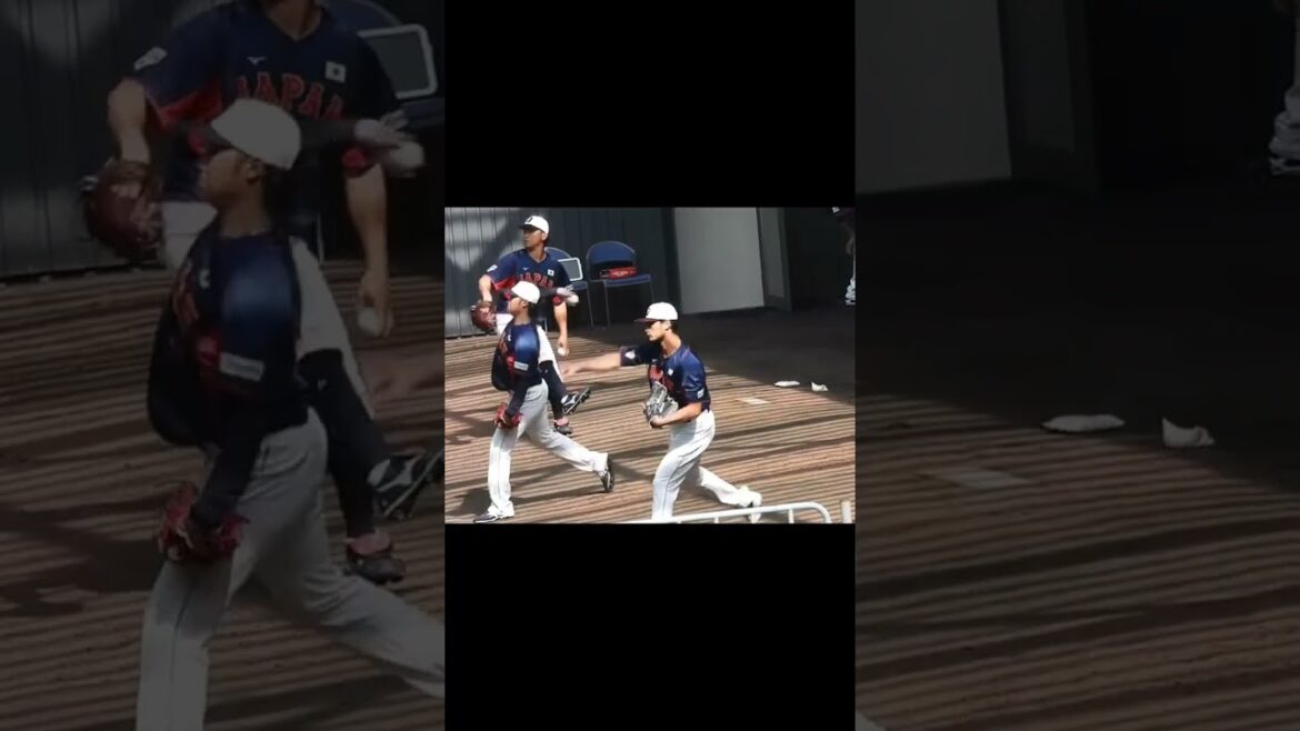 【驚異のシンクロ率】ダルビッシュ・伊藤大海、ブルペン投球開始前のキャッチボール #shorts 【侍ジャパン宮崎キャンプ】2023.2.18