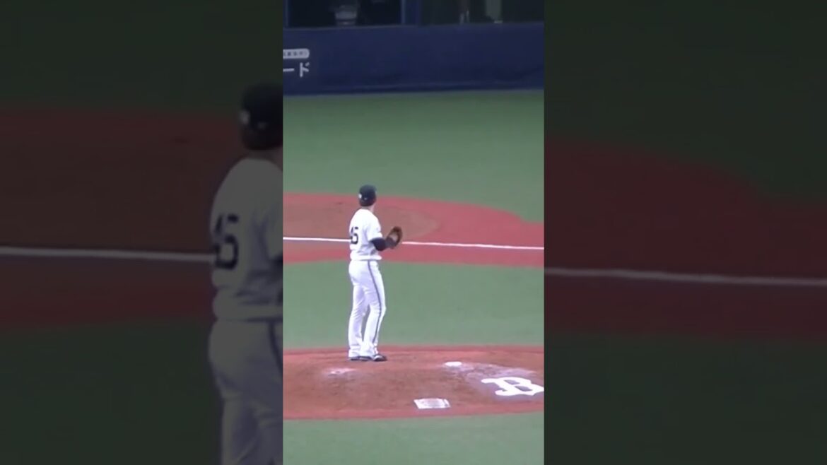 阿部翔太の投球フォーム【オリックスバファローズ対  阪神タイガース2023年3月26日】 #野球選手フォーム #投手の動画