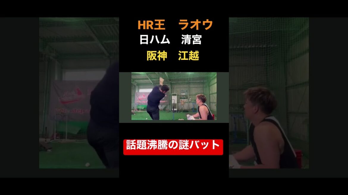 【話題沸騰中】プロ選手のラオウ・清宮・江越が使用している謎バット！その効果は？