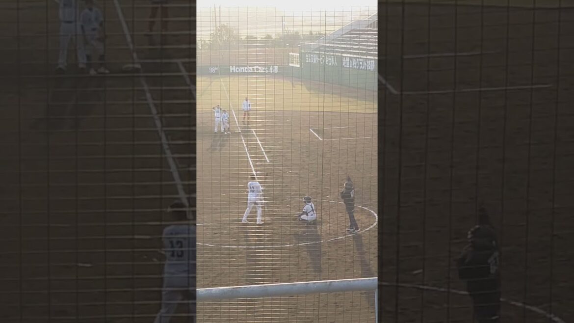 申告敬遠→〃→〃→中谷将大！引退試合での最終打席 2023.12.09 小郡市野球場