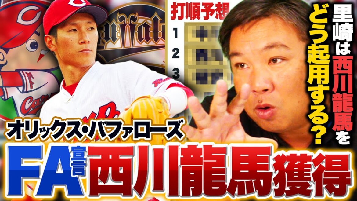 【FA西川龍馬】5年総額15億円以上でオリックス獲得‼︎『俺が監督なら西川を○番で起用する‼︎』"山本由伸はプロテクトしない⁉︎"球団同士の暗黙の了解についても語る！