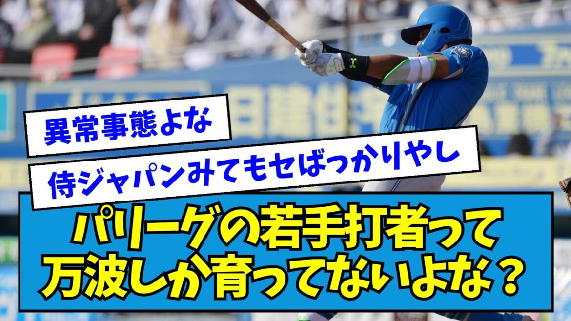 【疑問】パリーグの打者って万波しか育ってないよな？【なんJ反応】