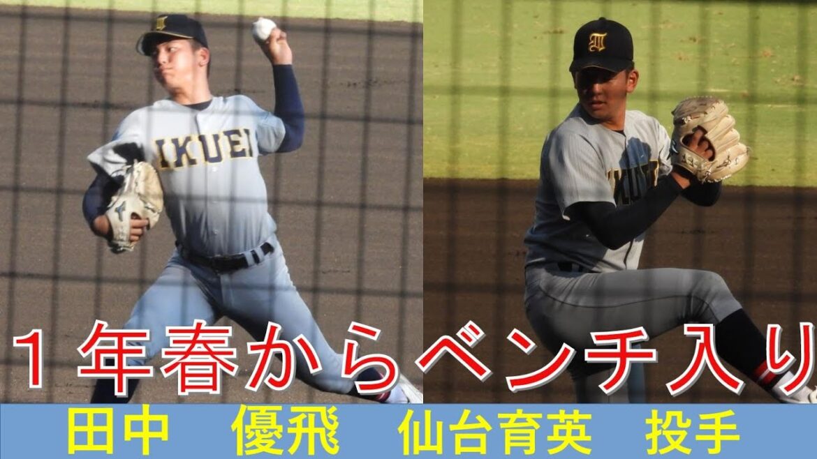 田中　優飛（仙台育英）No.1　選手権２回戦　VS聖光学院　2023/8/12