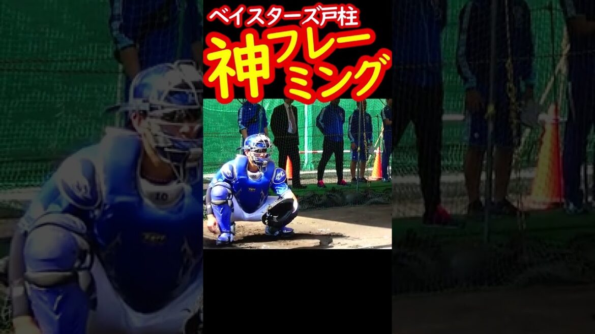 横浜DeNAベイスターズ 戸柱捕手の神フレミングキャッチング #shorts