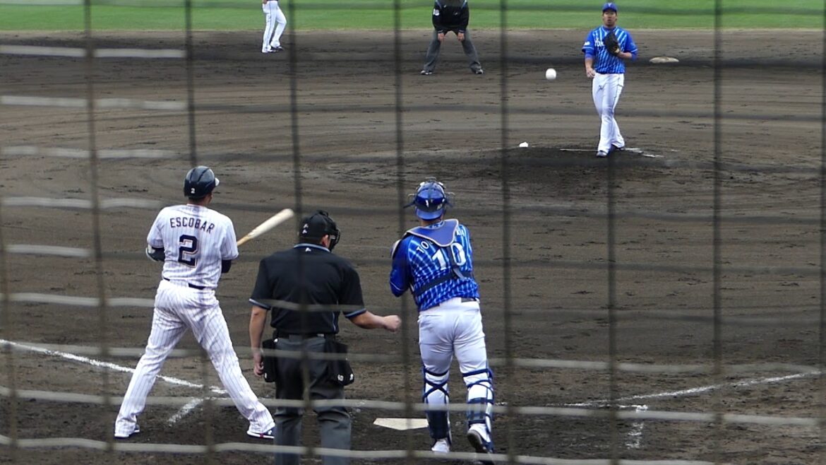 2020年2月18日 練習試合 東京ヤクルト ー 横浜DeNA 笠井投手 3回裏の投球