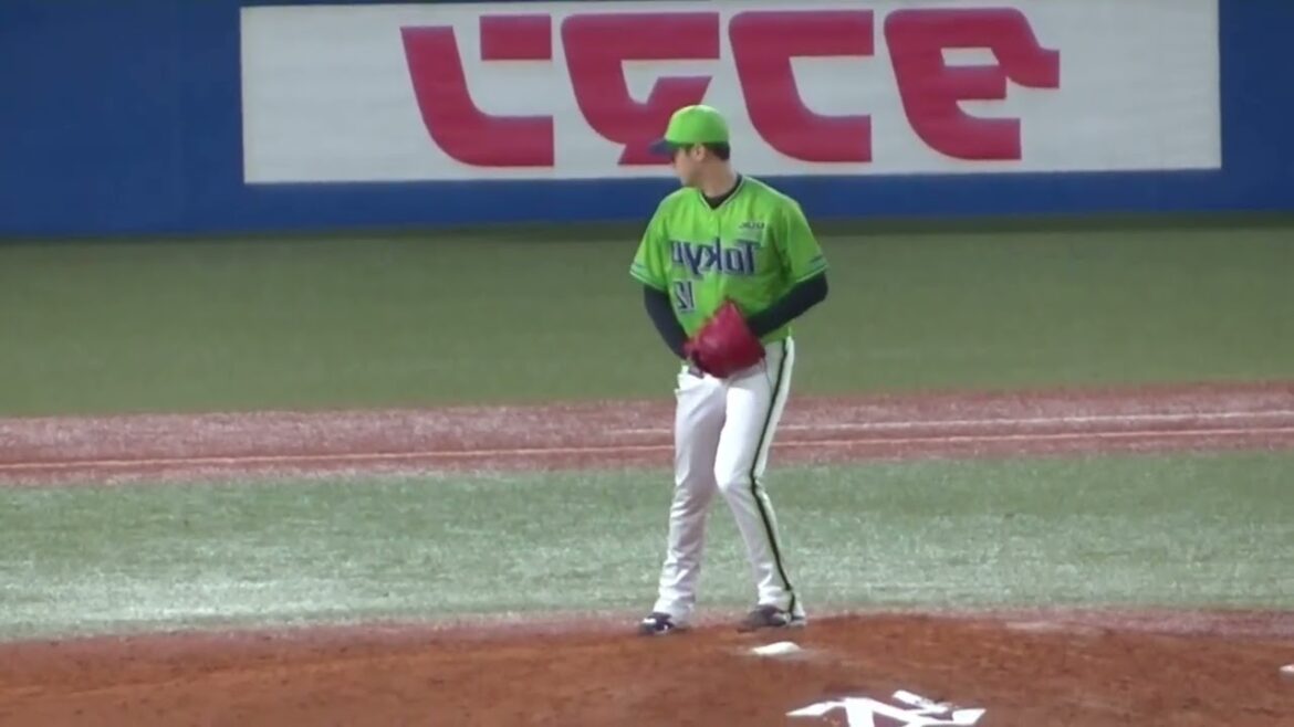 【左右反転】石山 泰稚が左投手だったら2020投球フォーム