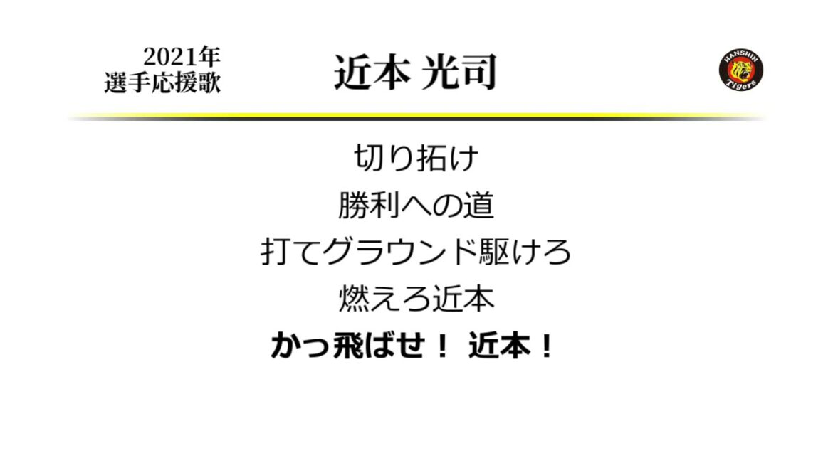 阪神タイガース 近本光司 応援歌 [MIDI]