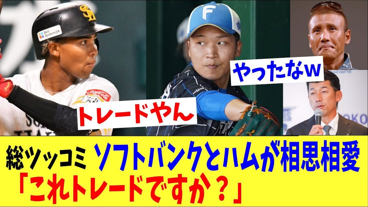 ソフトバンクとハムの現役ドラフトに総ツッコミ!!「これトレードですか??」 ソフトバンクとハムの現役ドラフトに総ツッコミ!!「これトレードですか??」