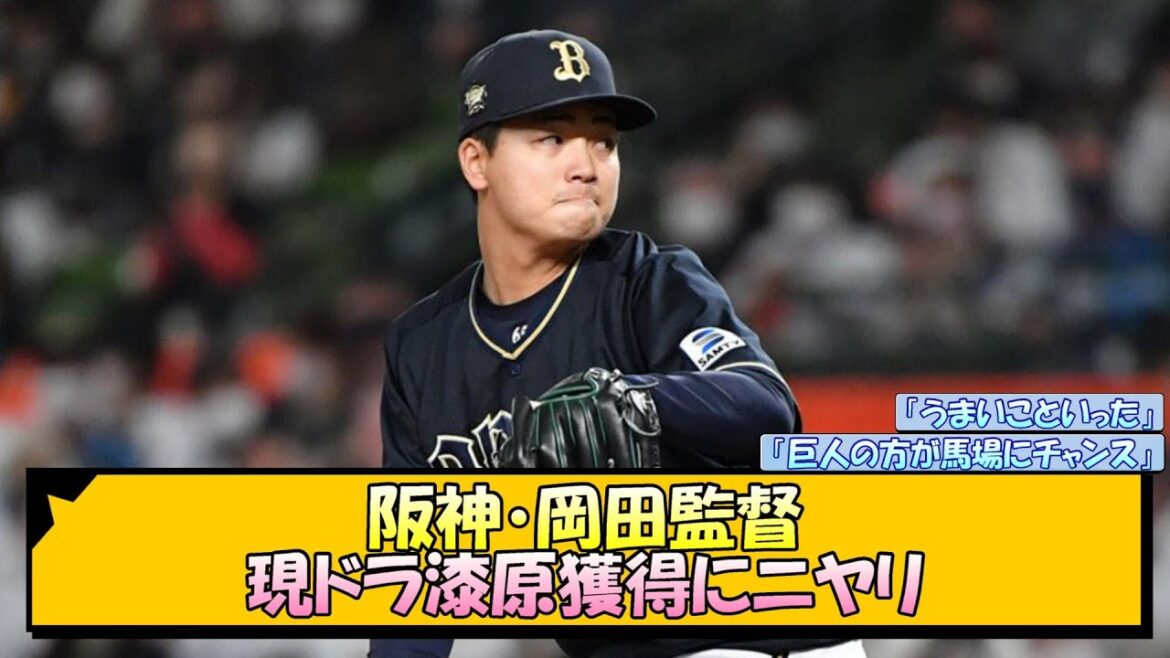 阪神・岡田監督「うまいこといった」 現ドラ漆原獲得にニヤリ【なんJ 反応 まとめ】