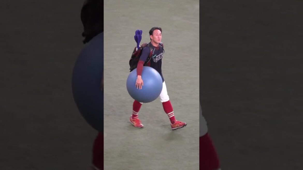 高田 孝一（投手）　ボールがでっかくなっちゃった　ドリブル付き　#東北楽天イーグルス