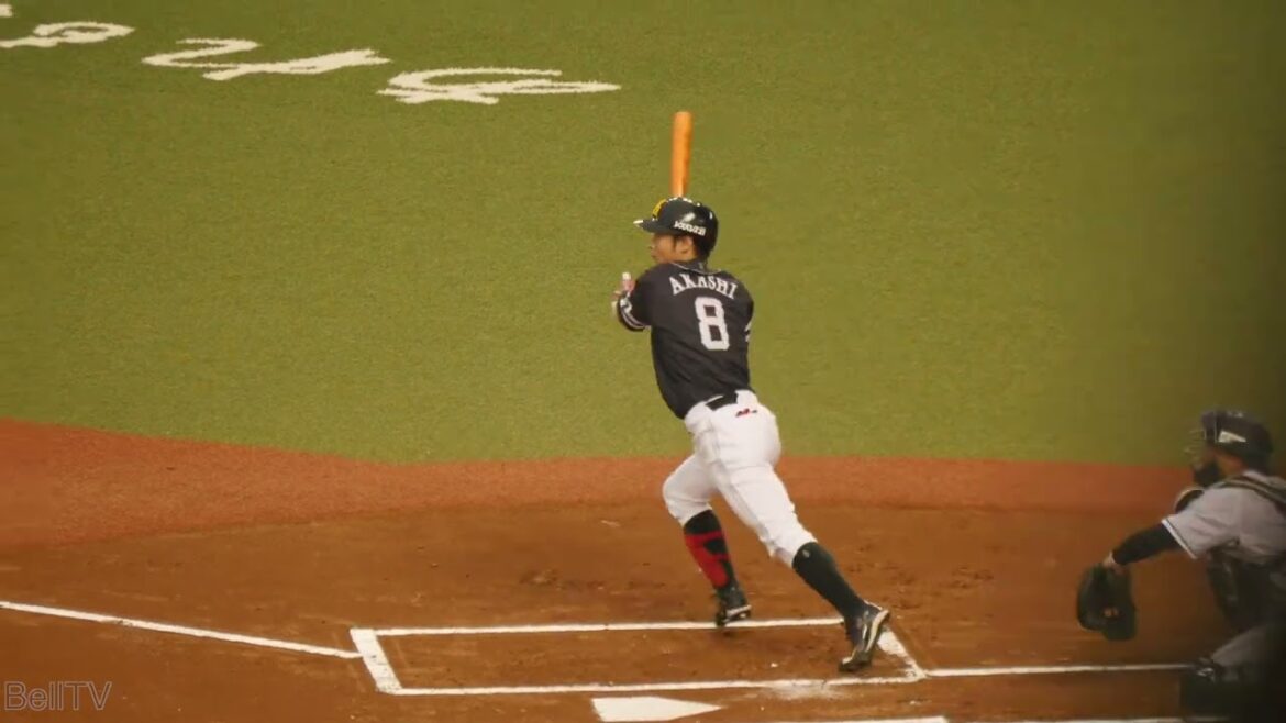 明石健志 バッティングフォーム&バッティング 福岡ソフトバンクホークス