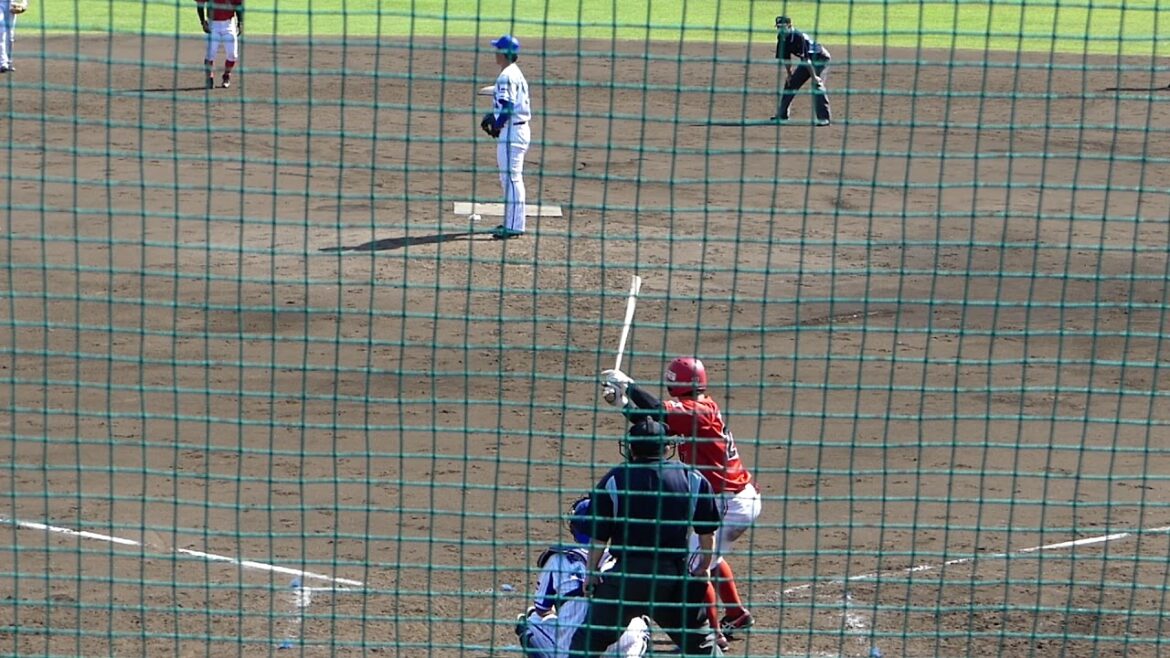 2018年5月5日 練習試合 横浜DeNA － 東芝 笠井投手 4回表の投球【Yokohama db専用動画複製・転用禁止】