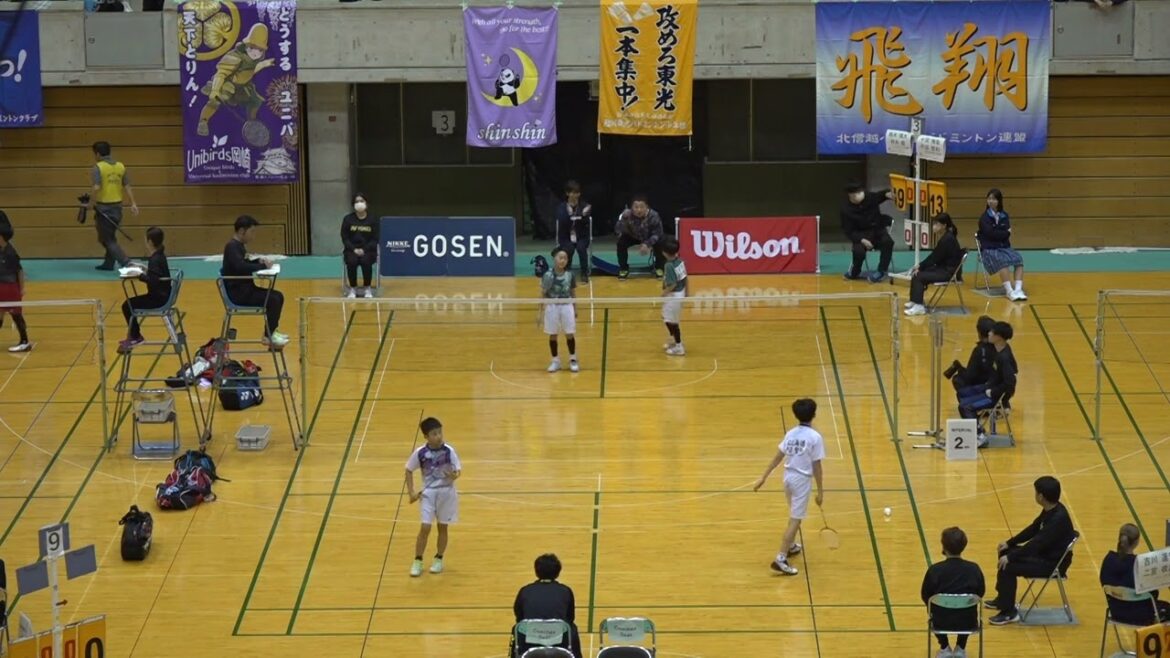 鈴木 瑛大/田井 毅(shinshin・石川県)vs 十河 侑聖/平沼 聖和(東光小少年団・北北海道) 男子ダブルス４年生 決勝