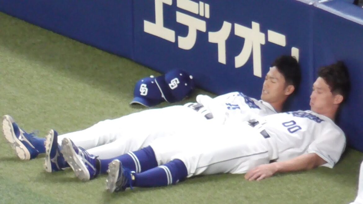 土田龍空　選手名鑑データではお互い１８０ｃｍの後藤駿太と脚の長さを比べてみる！　中日ドラゴンズVS阪神タイガース　2022.8.28