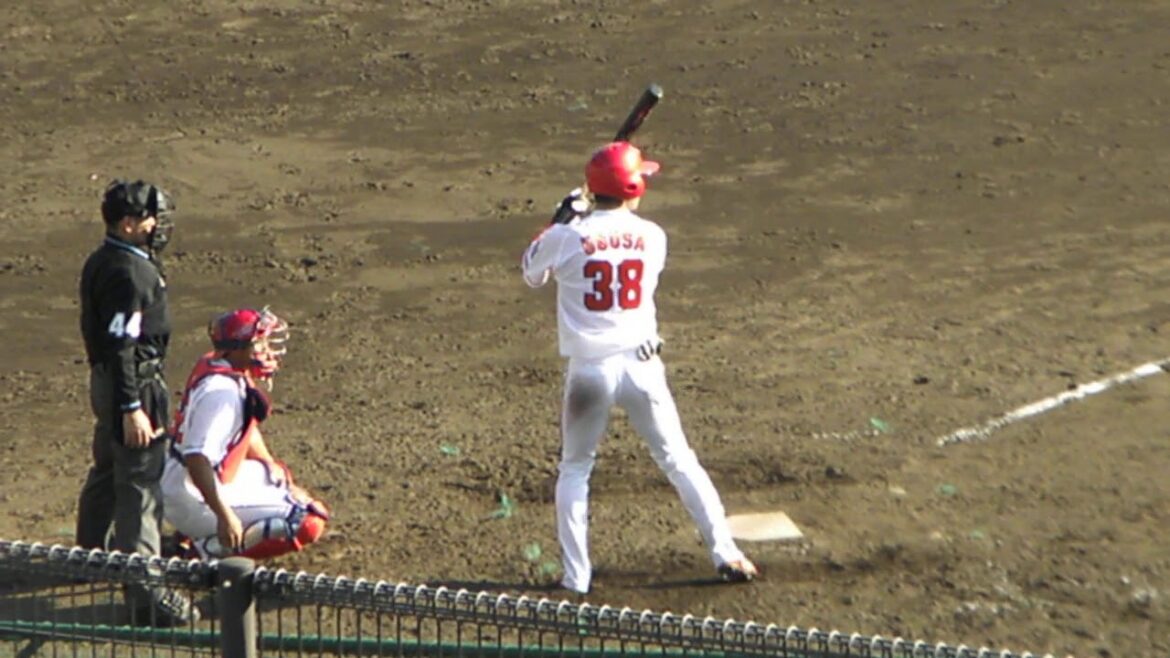 【2019ドラ2】広島カープ 宇草 孔基のシートバッティング_2020020401