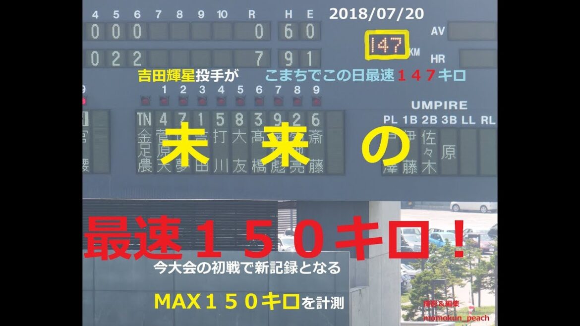 吉田輝星　投球＆打撃（２年時）