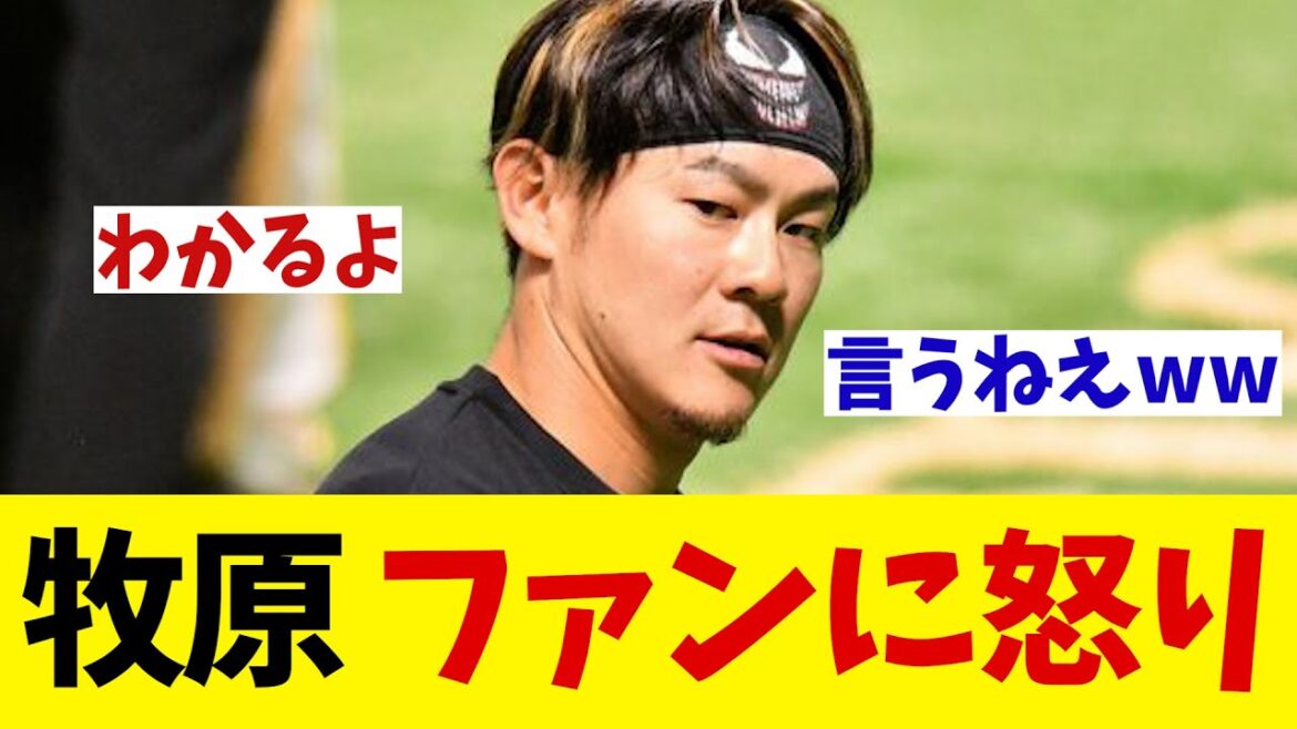 ソフトバンク・牧原大成　自主トレ見学に来たファンに対して怒りのコメント！？【野球情報】【2ch 5ch】【なんJ なんG反応】
