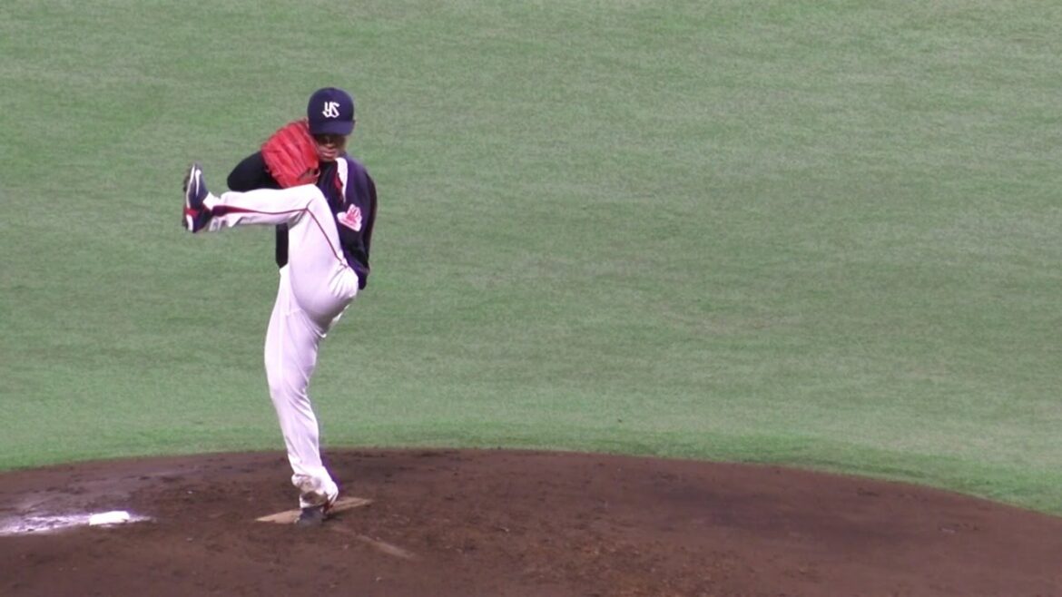 スロー映像)ヤクルト 小川泰弘 投球フォーム 2015.5.29