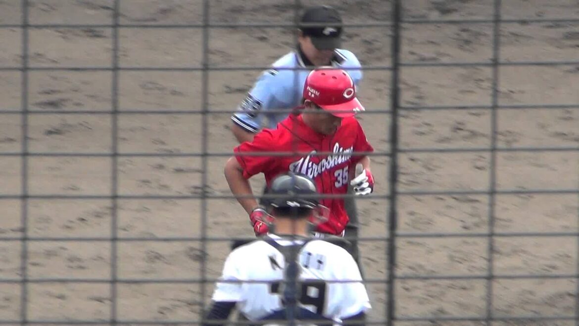 下水流昂 ホームラン&タイムリー 20150825 広島カープ 二軍