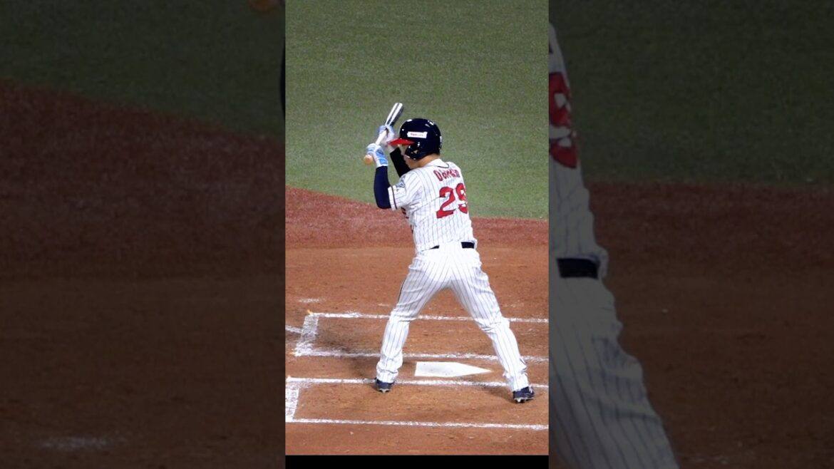 バントの構えが高い！そして上手い！ライアン小川泰弘 #東京ヤクルトスワローズ