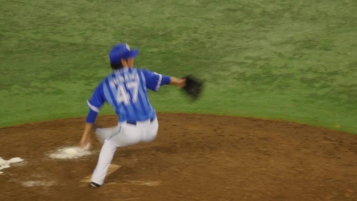 横浜DeNAベイスターズ 砂田毅樹 投球フォーム（スローモーション）
