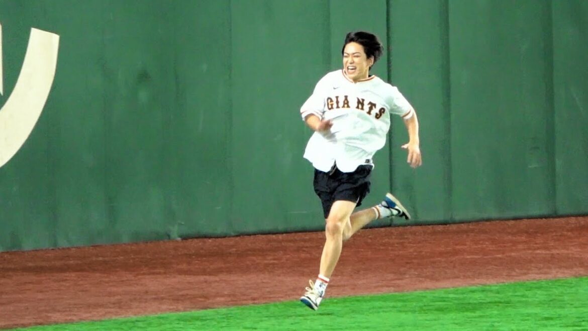 亀梨和也さんガチ走り！イニング間を盛り上げる！2023/08/13 東京ドーム 横浜DeNAベイスターズ×読売ジャイアンツ KAT-TUN