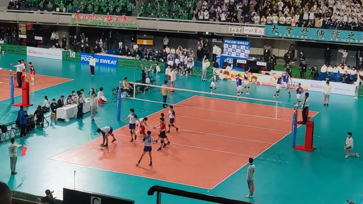 春高バレー2024 高川学園vs岡谷工業　1set