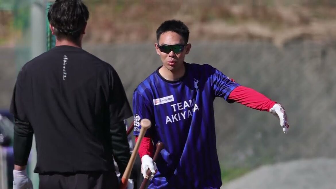 広島カープ 秋山翔吾　自主トレ 秋山塾開校 ティーバッティング講座⚾　2024.1.8