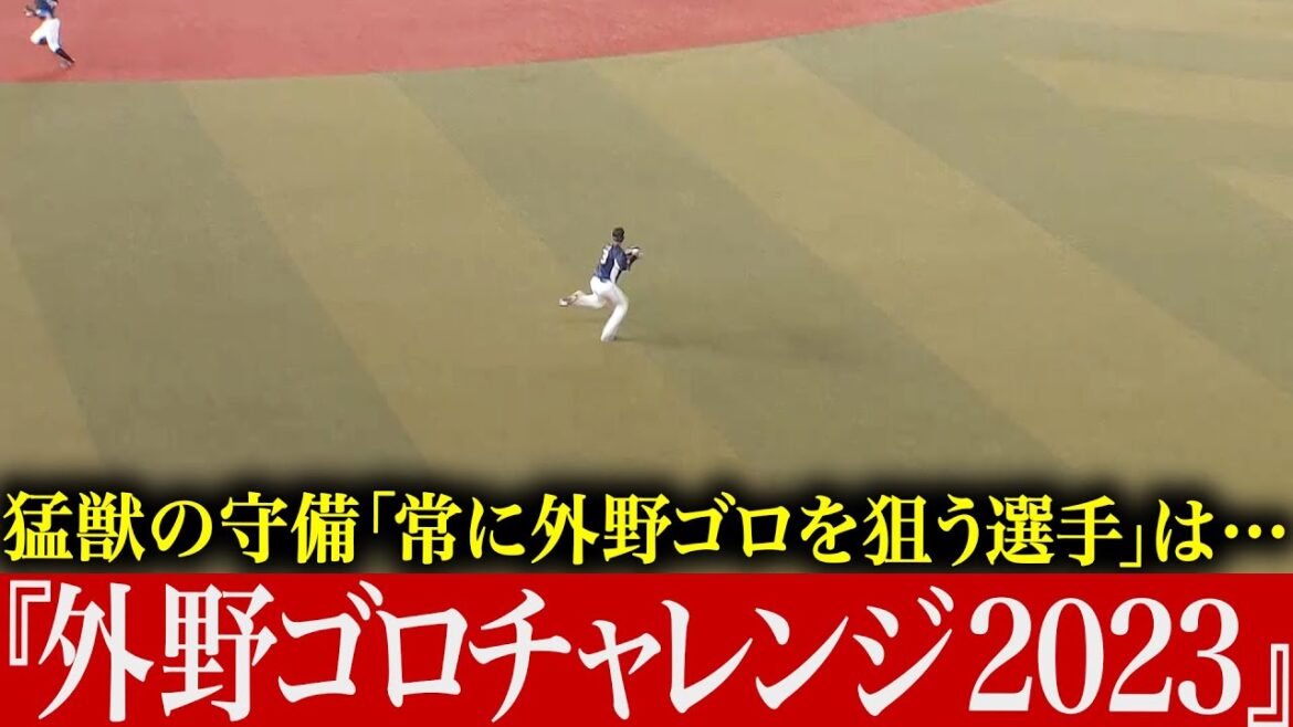 【獰猛な守備】油断大敵…『外野ゴロチャレンジ2023』【野獣の如く】