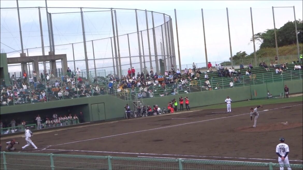 直江大輔投手 vs 秋広優人選手（侍ジャパン宮崎秋季キャンプ2023・読売ジャイアンツとの練習試合）