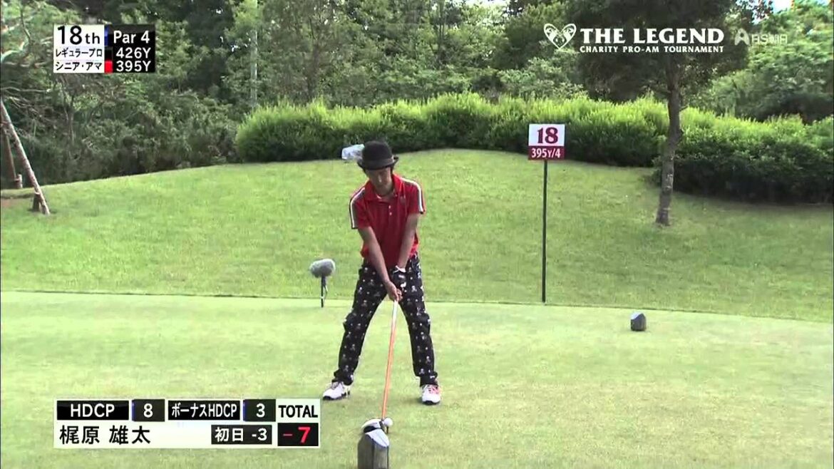 キンコン梶原　スコア80で芸能人の部優勝！