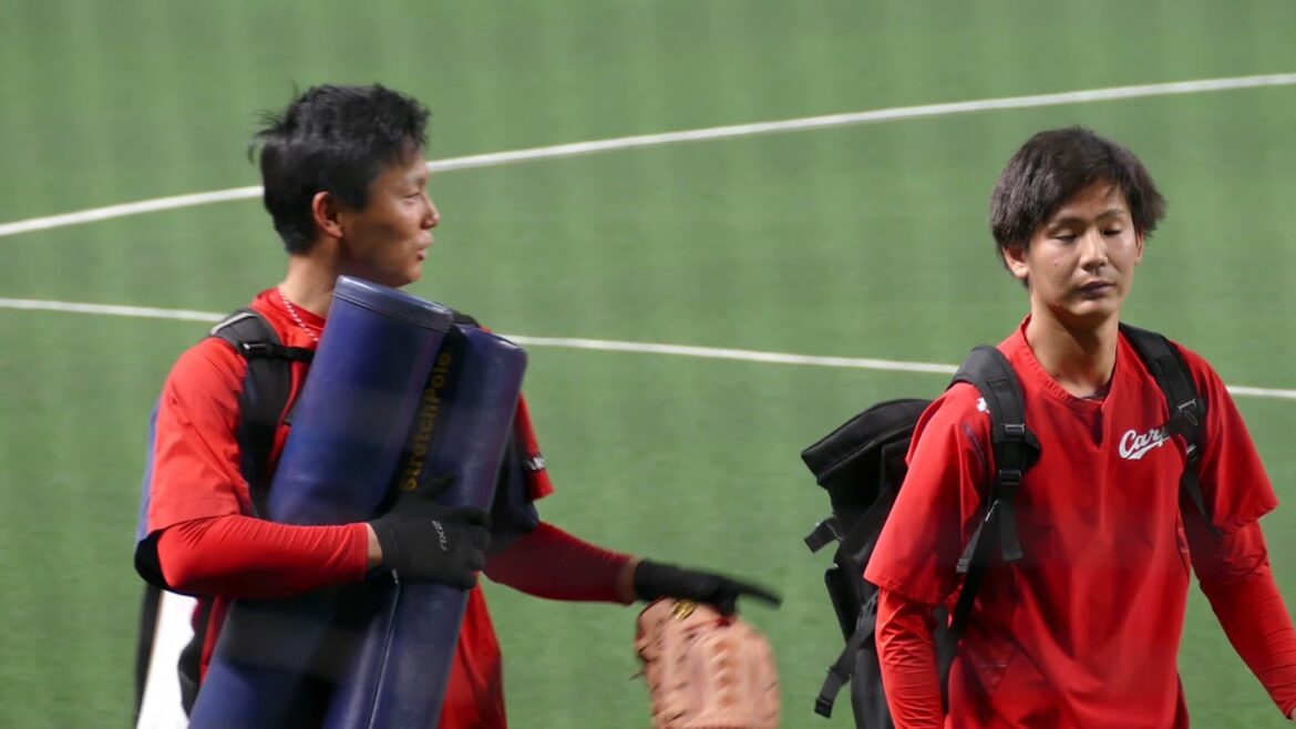 栗林良吏、森浦大輔が歩いてベンチに帰るだけの動画 20210417ナゴヤドーム