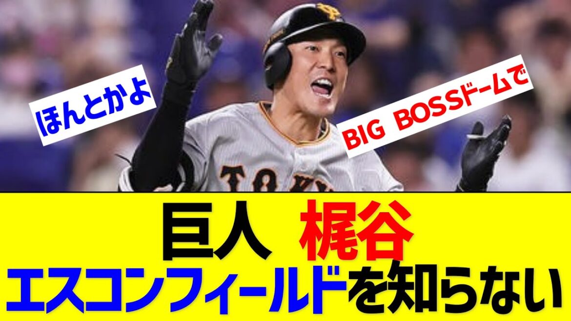 巨人・梶谷、エスコンフィールドを知らない【なんJ なんG反応】