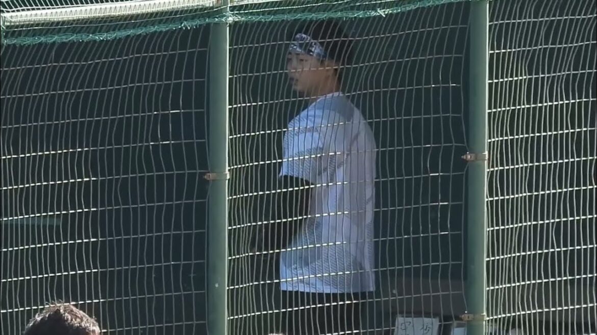 現役ドラフト加入の漆原大晟が移籍後初のブルペン入り【自主トレ】2024.1.14