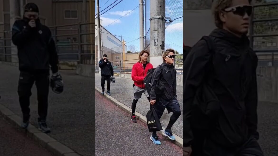 【FIGHTERS】 #福田俊 #鈴木健矢 #根本悠楓 自主トレ開始 #shorts #日本ハムファイターズ #fighters