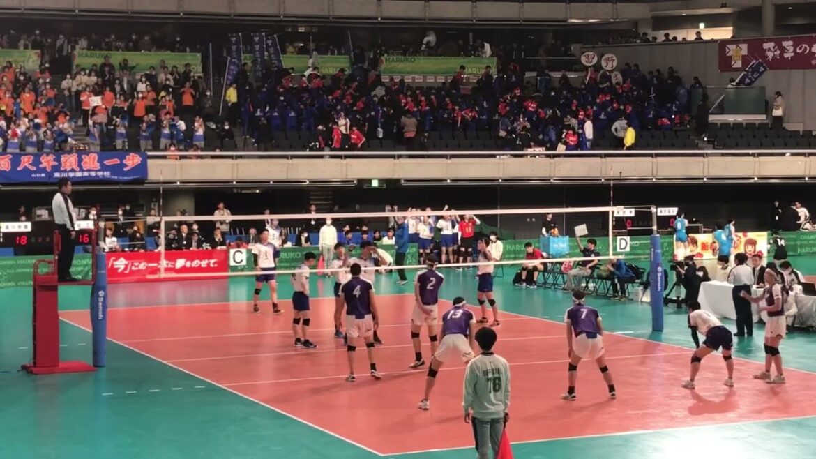春高バレー2024 高川学園vs岡谷工業　3set