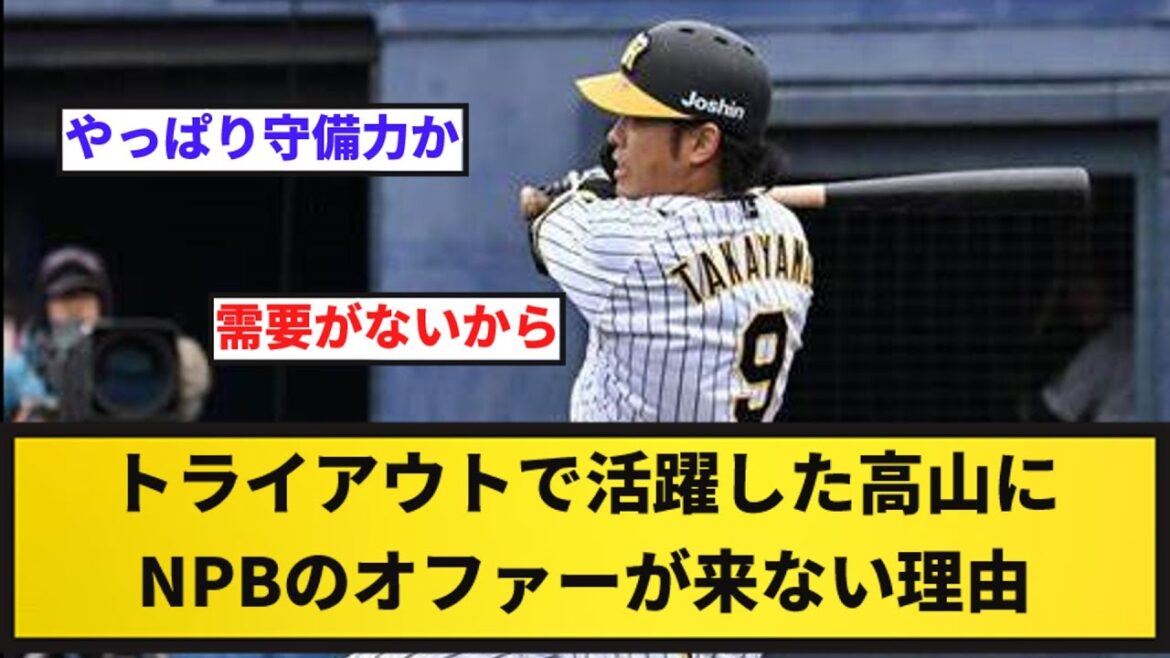 【謎】阪神「ドラ1」高山俊、トライアウトで活躍もNPBオファーが来ない謎【反応集】【プロ野球反応集】【2chスレ】【1分動画】【5chスレ】