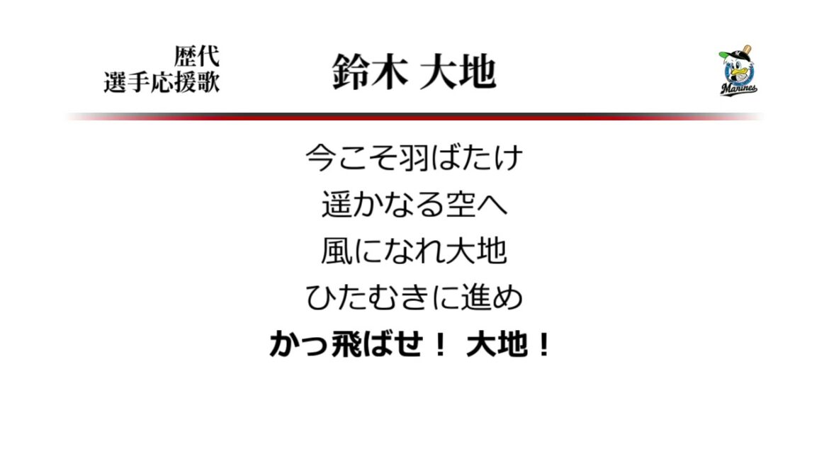 千葉ロッテマリーンズ 鈴木大地 応援歌 ('13作) [MIDI]