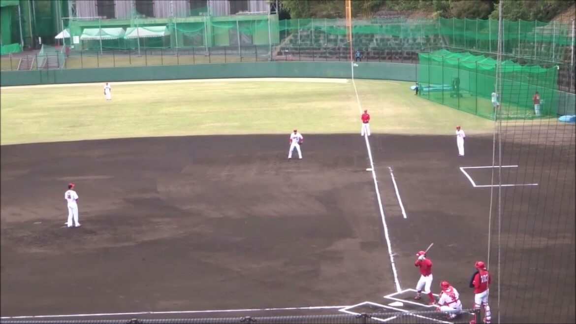 森翔平 vs 矢野雅哉（2打席） ～広島東洋カープ秋季キャンプ2023 紅白戦～