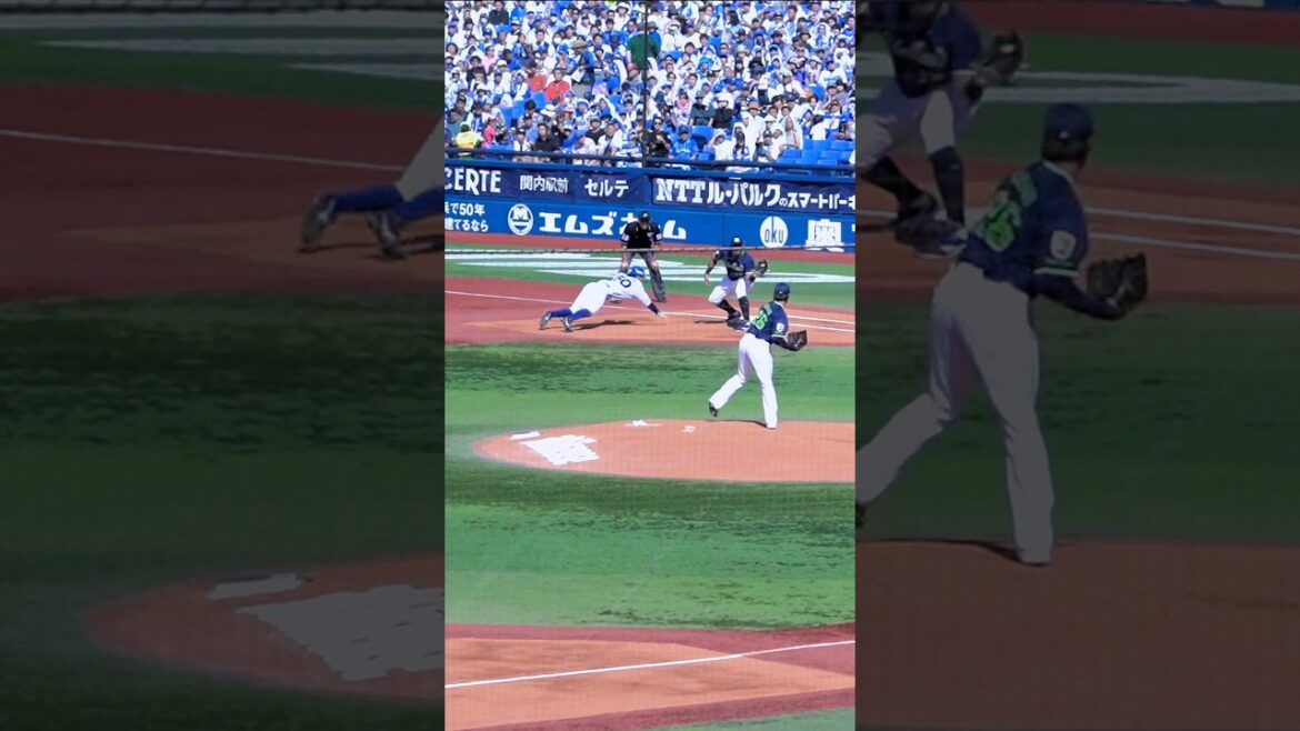 山野太一の牽制球！#東京ヤクルトスワローズ #左投手 #サウスポー