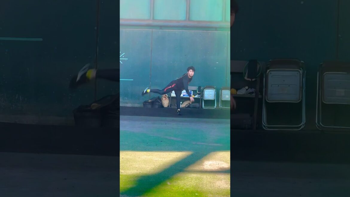 #椎葉剛 選手が初ブルペン！#shorts