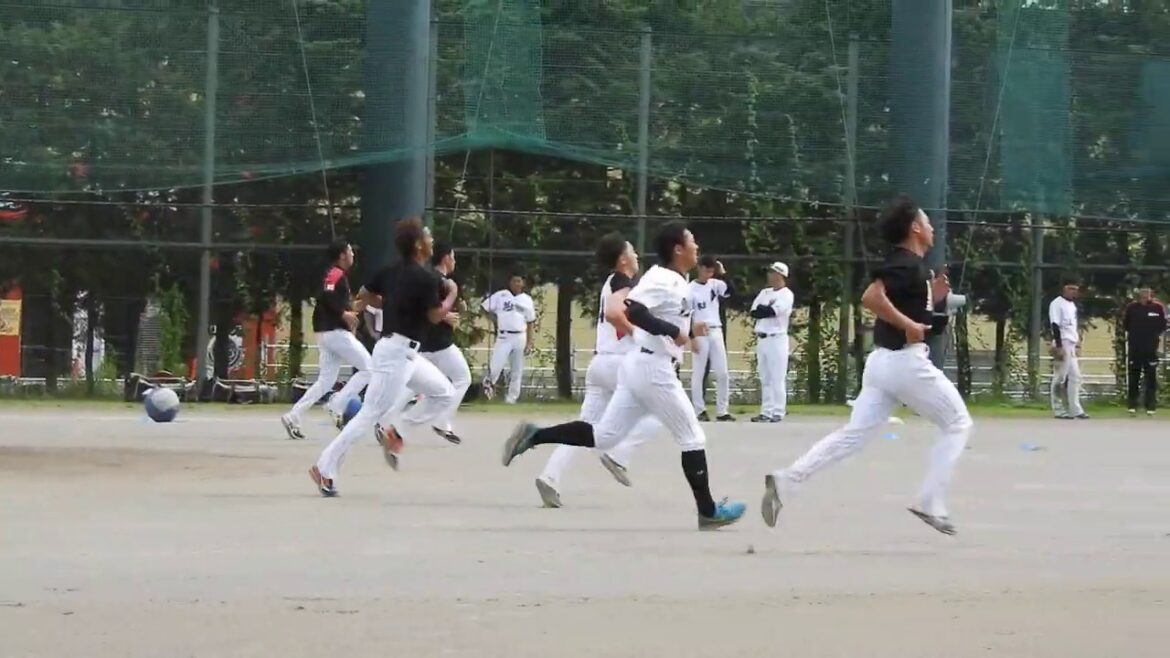 19.10.3　石崎-島-成田-佐々木-小島-古谷　シャトルラン　千葉ロッテ練習