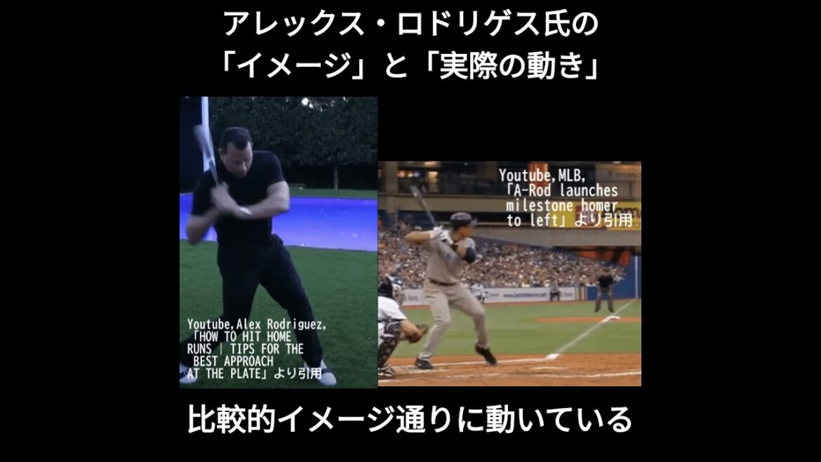 アレックス・ロドリゲス氏の「イメージと実際の動きのズレ」