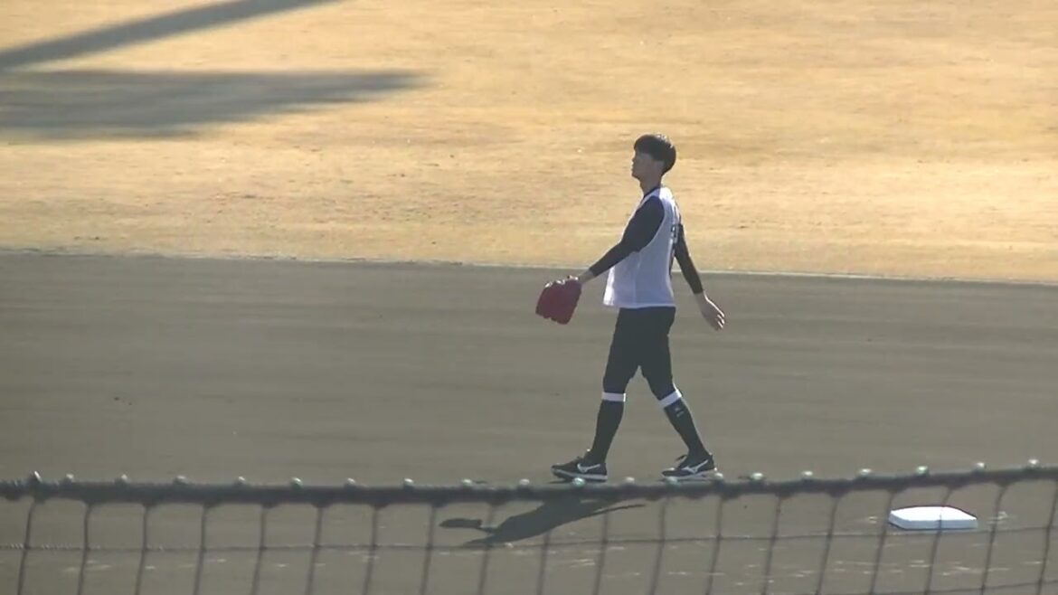 ジャイアンツ新人合同自主トレしなやかさが凄い 園田純規のキャッチボール【読売ジャイアンツ新人合同自主トレ2024年1月14日】