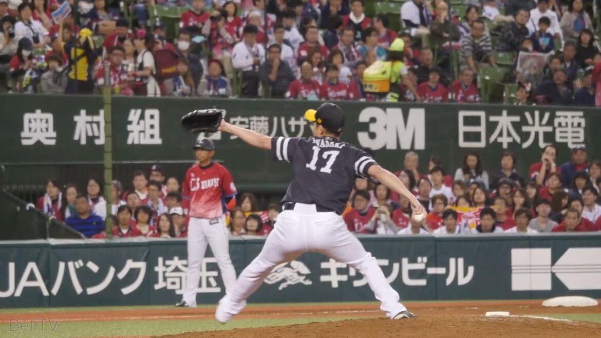 福岡ソフトバンクホークス（現中日ドラゴンズ） 岩嵜翔 投球フォーム（スローモーション）【2017年】