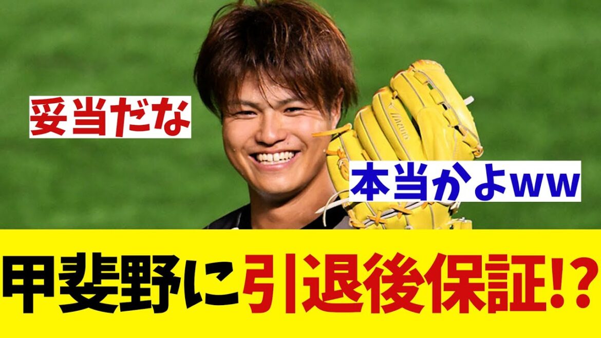 西武・甲斐野央　ソフトバンクがまさかの引退後を保証！？破格の“厚遇”のウワサが・・・【野球情報】【2ch 5ch】【なんJ なんG反応】