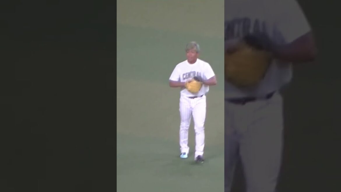 １２球団カラーの髪の毛の田口麗斗がキャッチボール【2023年オールスター第1戦7月19日】