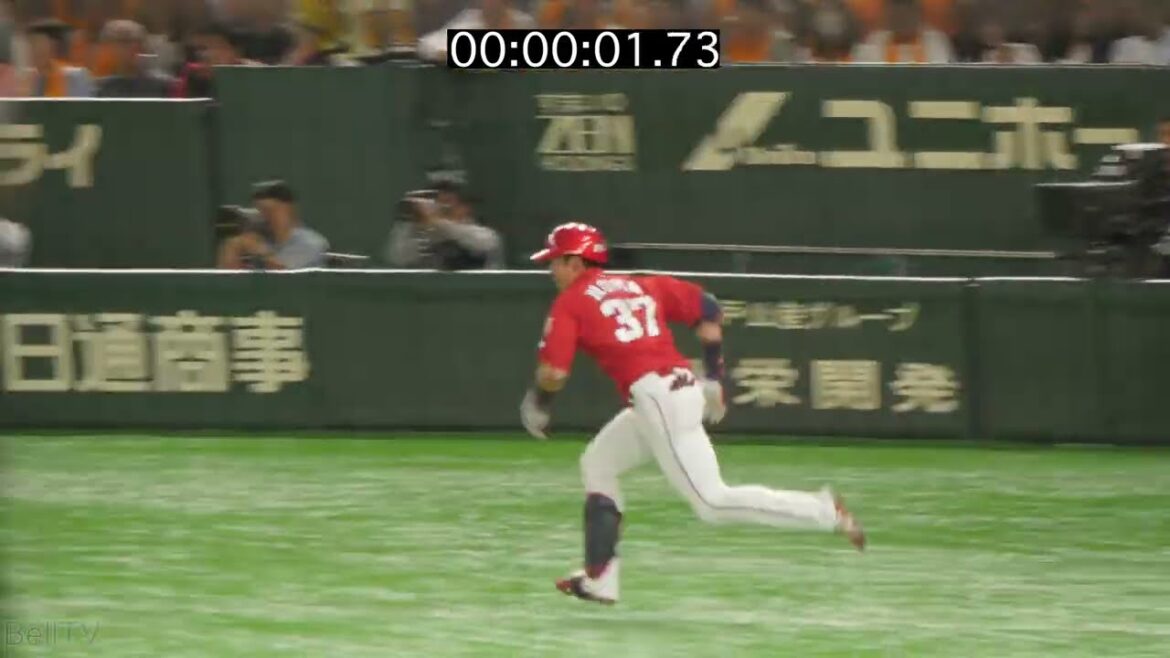 広島東洋カープ 野間峻祥 一塁到達タイム