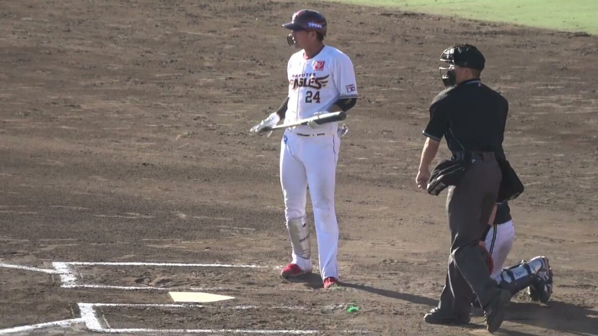 東北楽天ゴールデンイーグルス 黒川史陽選手 第1打席 レフトフライ VS オリックスバファローズ 2022/3/15